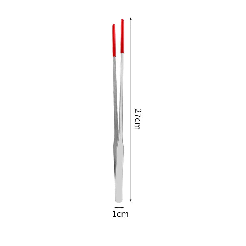 Reptile Feeding Tongs – Stainless Steel & Rubber Tip Pet Tweezers Reptile Feeding Tongs Axl A2