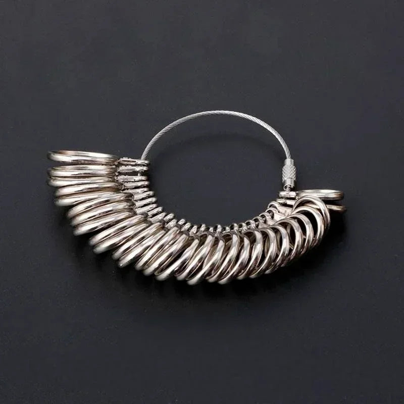 Metal Ring Sizer Set – Mandrel Stick & Finger Gauge Tool Jewellery Sizing Tool Axl