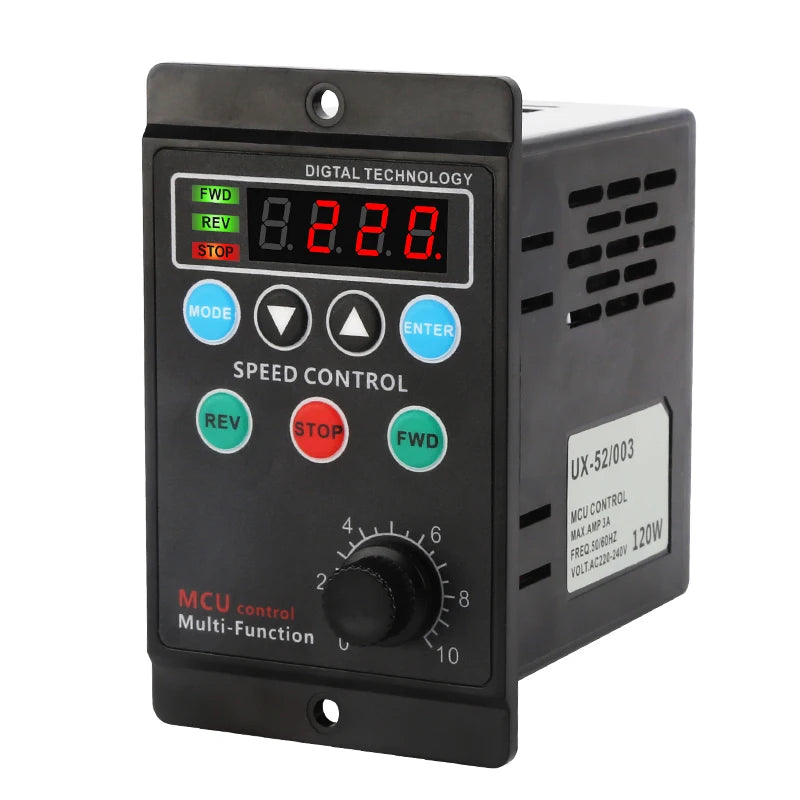 UX-52 400W Digital Motor Speed Controller AC 220V Forward Reverse Motor Speed Controller Axl