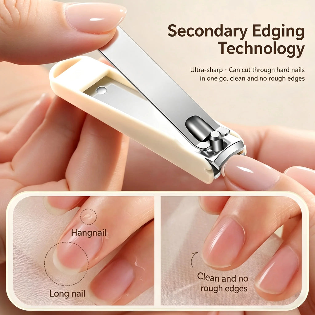 PLYS Stainless Steel Nail Clipper Set – Splash-Proof + Storage Nail Clipper Set Axl