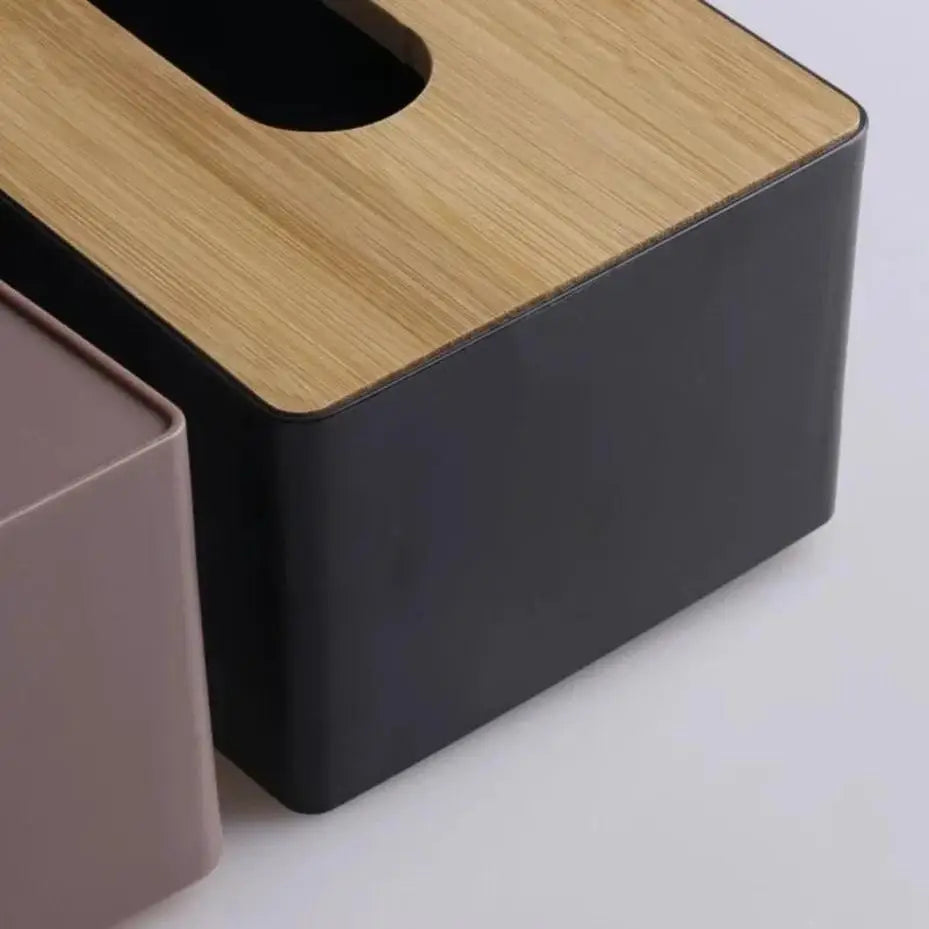 Bamboo Wood Tissue Box Cover | Napkin Holder Home & Hotel Décor Tissue Box Cover Axl