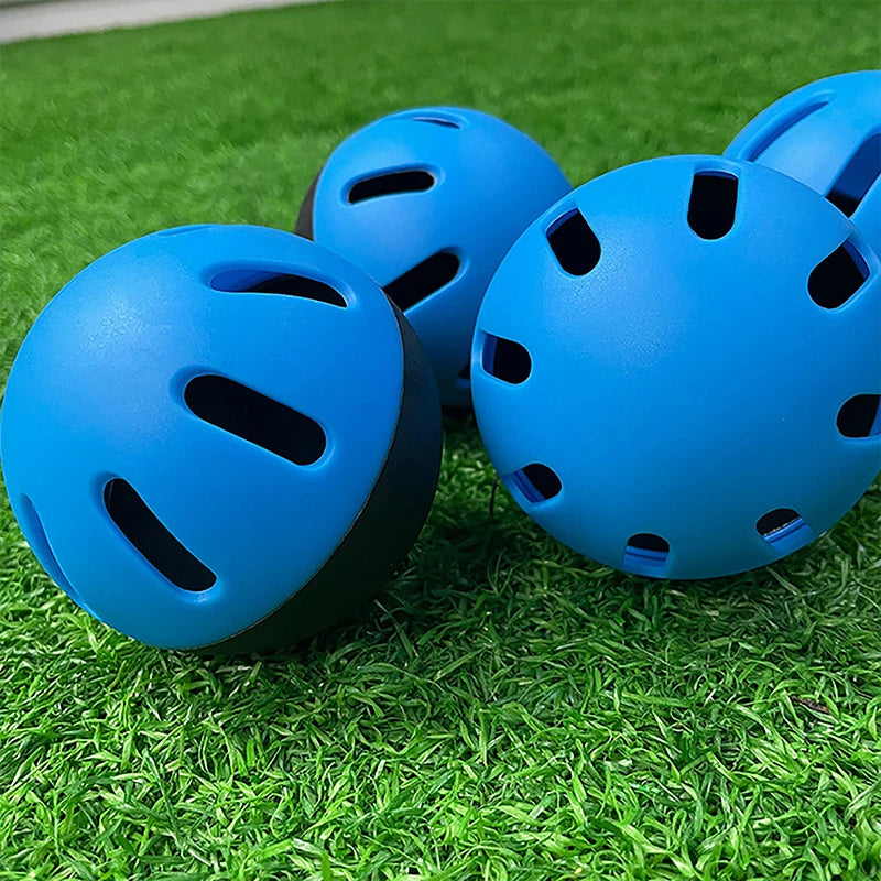16-Hole Plastic Practice Baseballs – Lightweight Airflow Training Baseball Training Balls Axl
