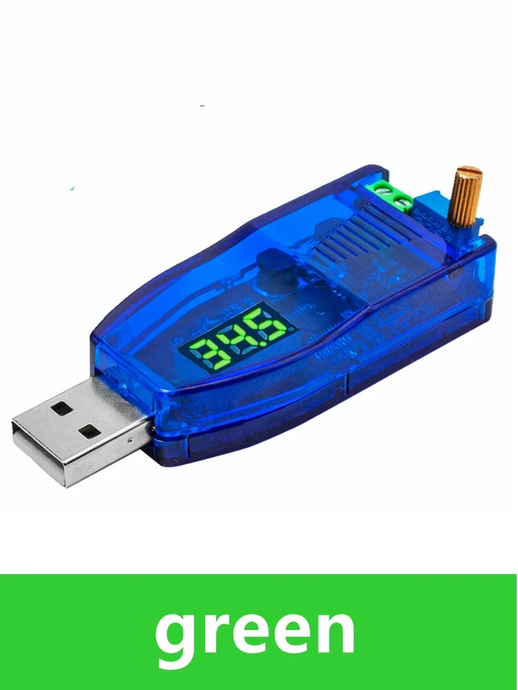USB DC-DC Buck Boost Converter 5V to 1–24V Voltage Regulator Voltage Regulator Module Axl Green