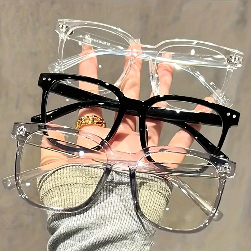 Square Frame Clear Fashion Glasses – Unisex Campus Eyewear Fashion Eyeglasses Axl