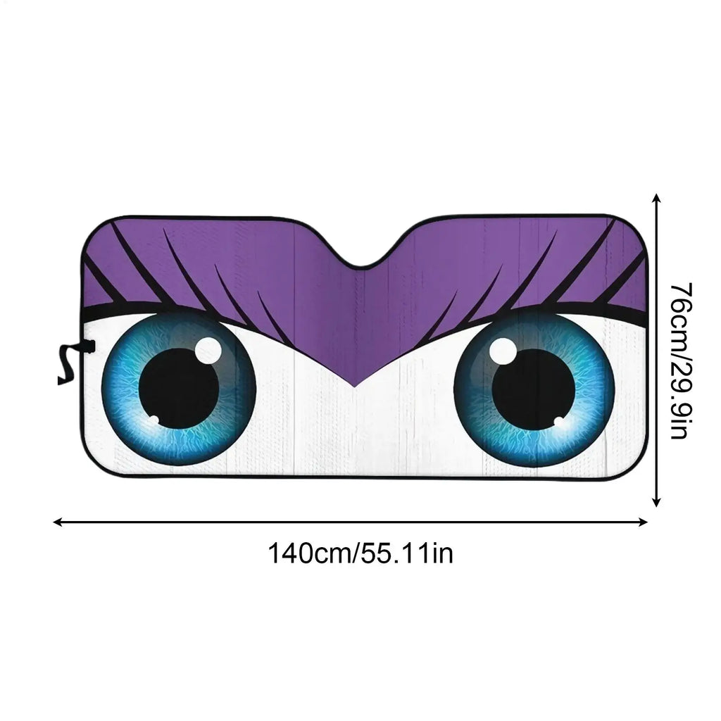 Cartoon Eyes Foldable Car Windshield Sun Shade | UV Protection Windshield Sun Shade Axl