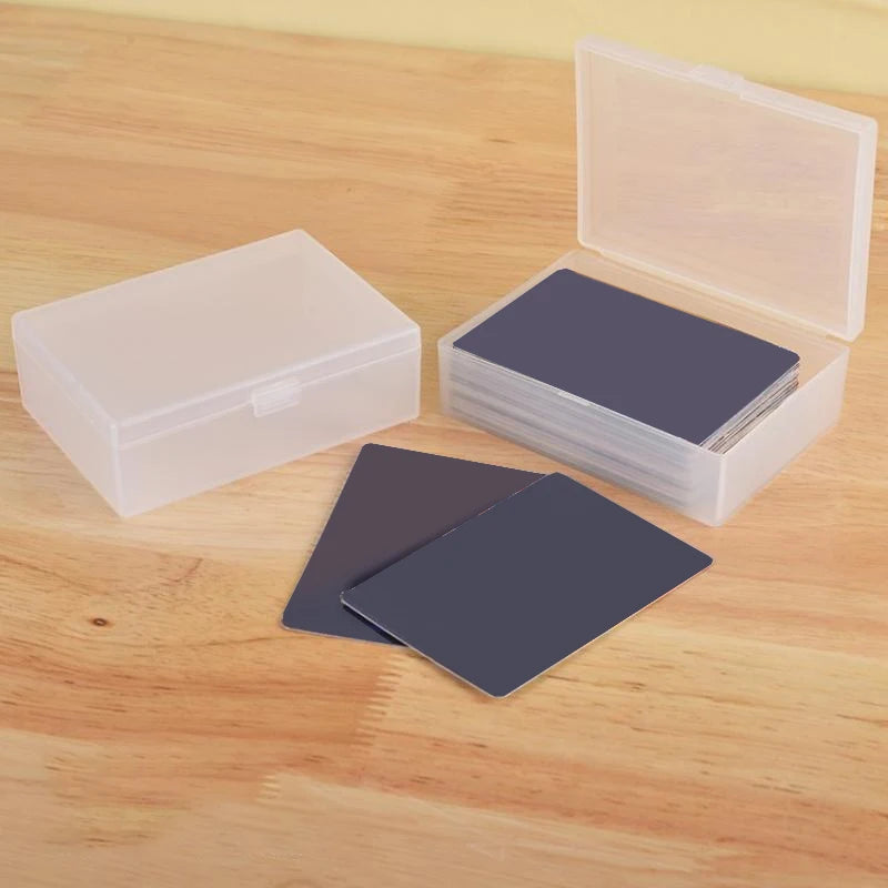 Stackable Card Storage Box – Business, ID & Desk Organizer Card Storage Box Axl White