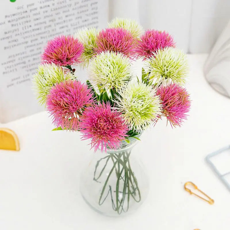Artificial Dandelion Flowers 5/10Pcs – UV Protected Decor Artificial Flowers Axl