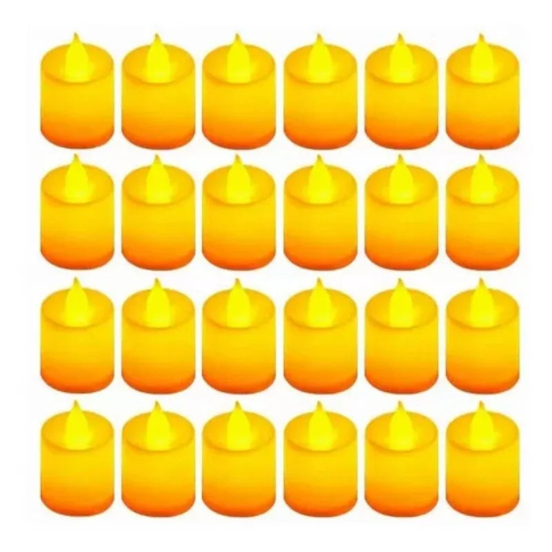24 Flameless LED Tea Light Candles – 200+ Hrs, Batteries Included Flameless LED Candles Axl