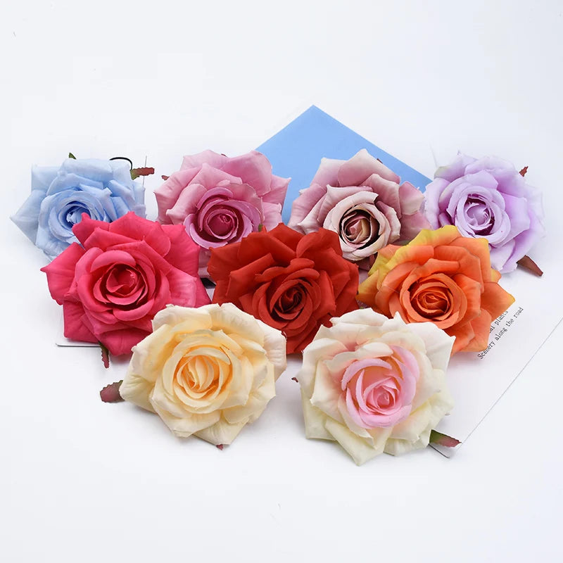 Silk Rose Artificial Flowers 5/10 Pcs | Wedding & Home Decor Artificial Silk Flowers Axl