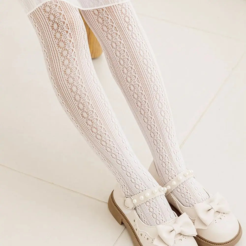 Girls Nylon Mesh Pantyhose – Soft Cartoon Stockings for Kids Kids Pantyhose Axl