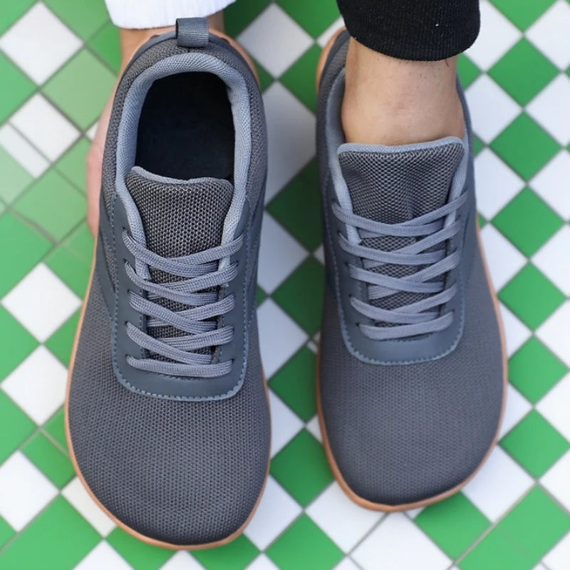 DQTBE Unisex Wide Toe Barefoot Sneakers | Breathable Mesh Flats Barefoot Sneakers Axl