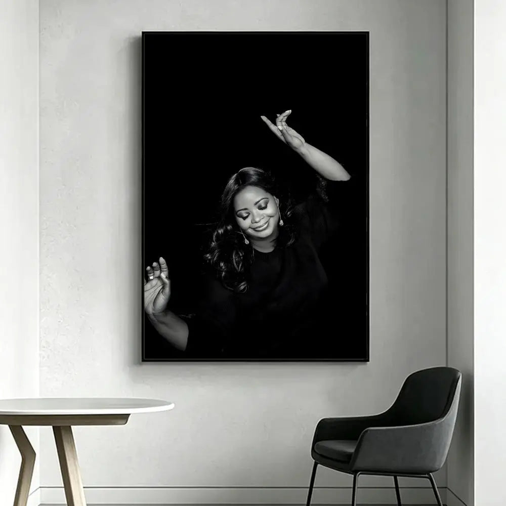 Octavia Spencer HD Art Poster – Waterproof Sticky Wall Decor Wall Art Poster Axl White6 50X70cmNoframe