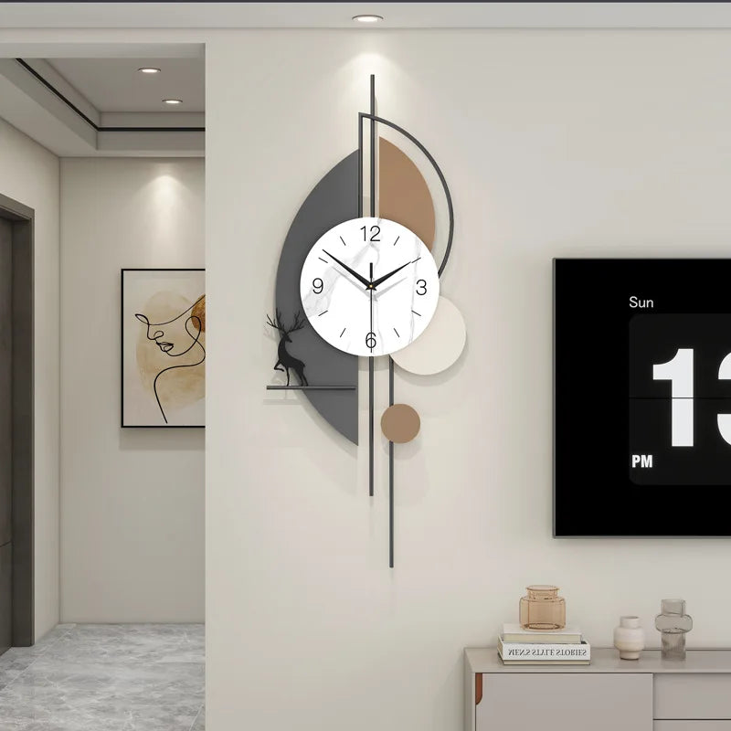Modern Silent Wall Clock – Bamboo Wood Luxury Home Decor Silent Wall Clock Axl