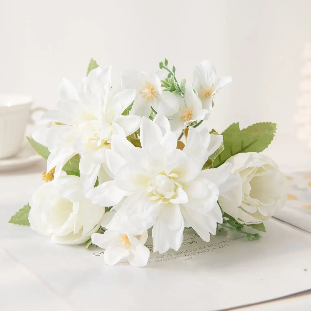 Silk Dahlia Peony Artificial Flowers – Wedding & Home Décor Artificial Silk Flowers Axl Color 6 1 PC