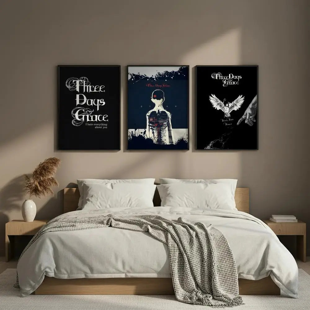 HD Music Band Art Poster – Self-Adhesive Wall Sticker Decor Art Poster Wall Sticker Axl