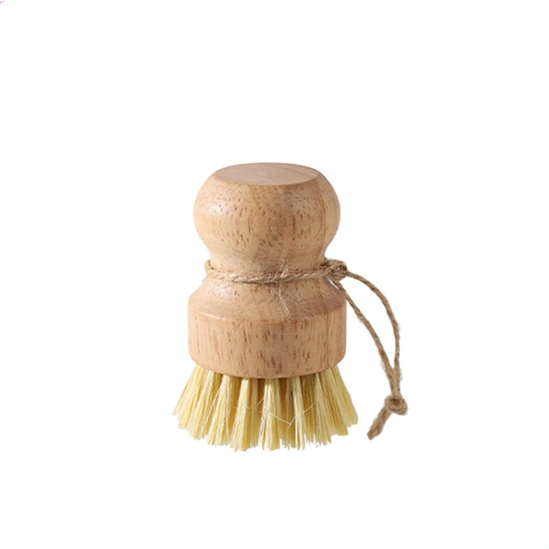 Natural Sisal & Coconut Palm Dish Brush with Lanyard Kitchen Cleaning Brush Axl A-1PC