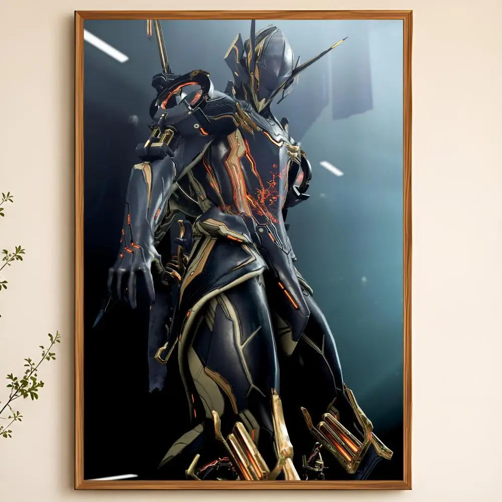 Warframe Game Poster – Self-Adhesive Waterproof Wall Art Wall Art Poster Axl White11 60X90cmNoframe