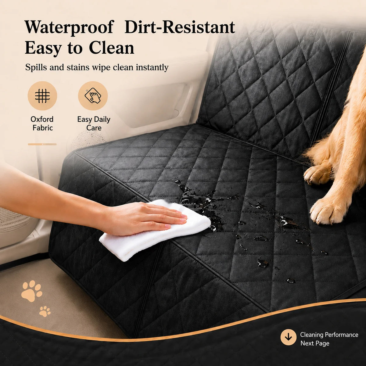 Waterproof Pet Car Seat Cover – Dog & Cat Seat Protector Pet Car Seat Cover Axl