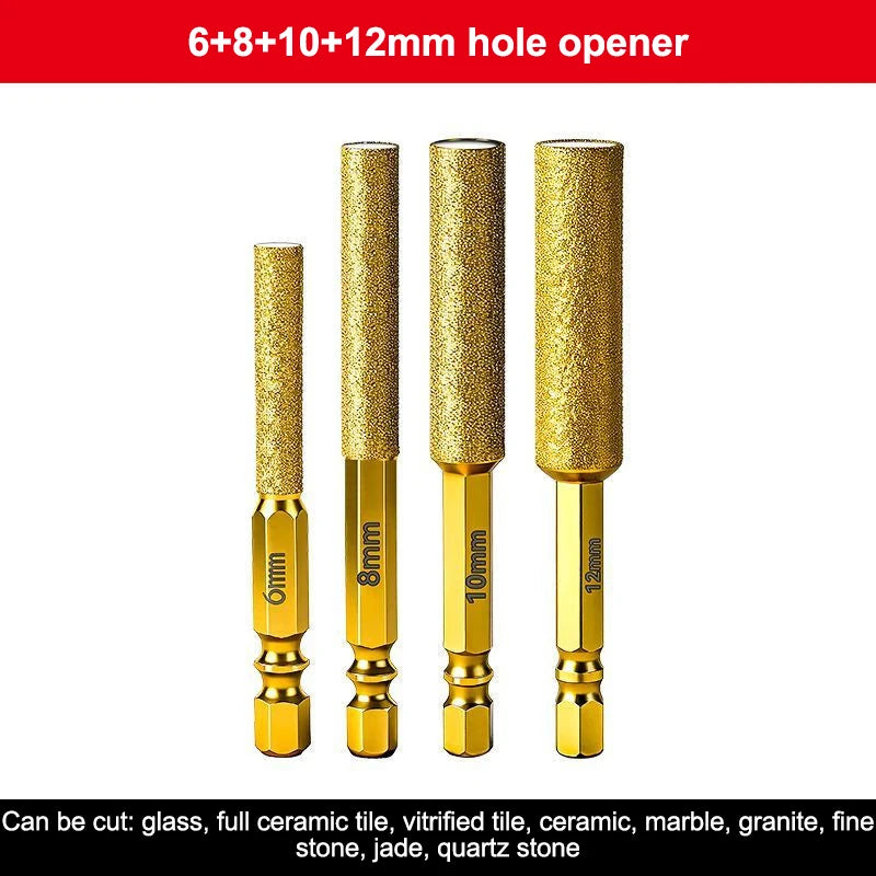 Diamond Core Drill Bits – Dry Drilling for Tile, Granite & Marble Diamond Core Drill Bits Axl 6MM 8MM 10MM 12MM