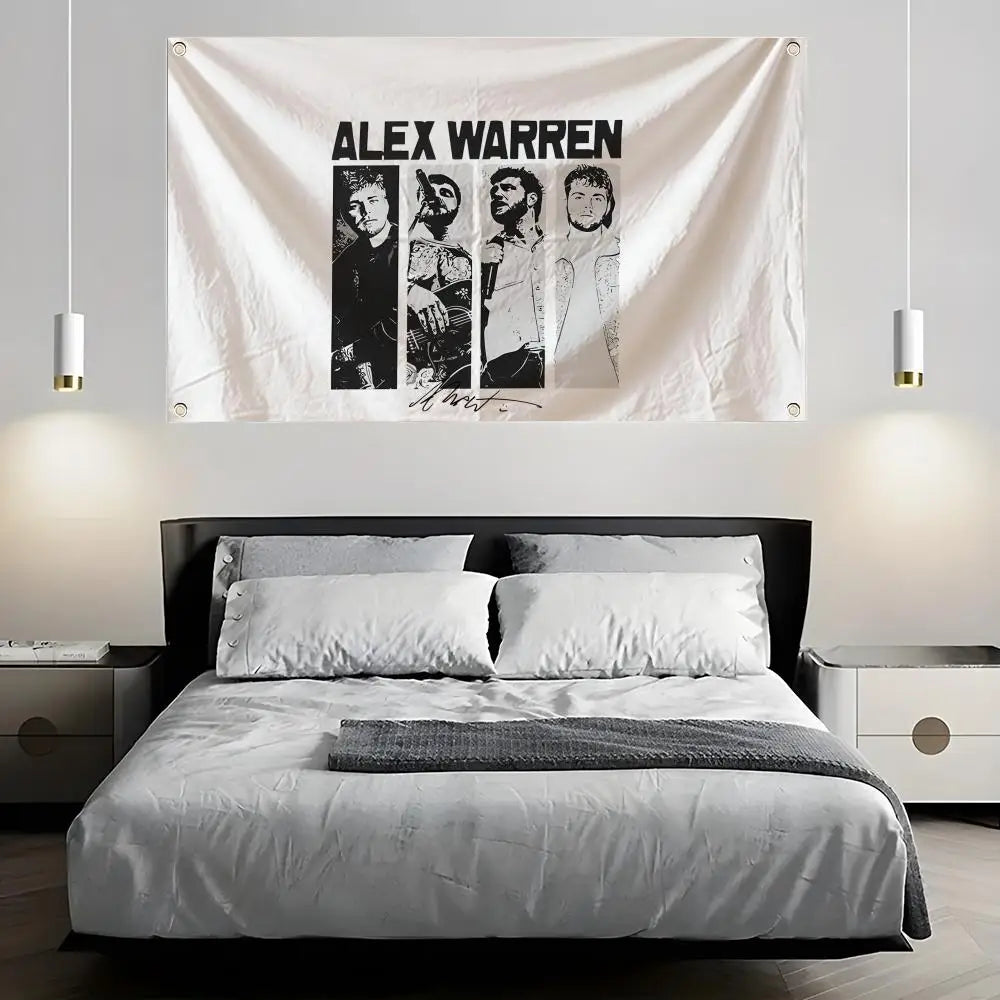 Singer Art Banner Flag – Bedroom Wall & Concert Decor | 6 Sizes Decorative Banner Flag Axl