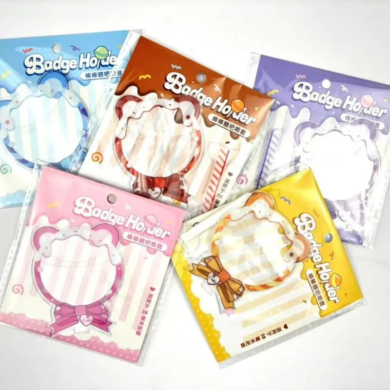 Lollipop Pin Badge Protector – Clear Acrylic Ita Bag Cover Pin Badge Protector Axl