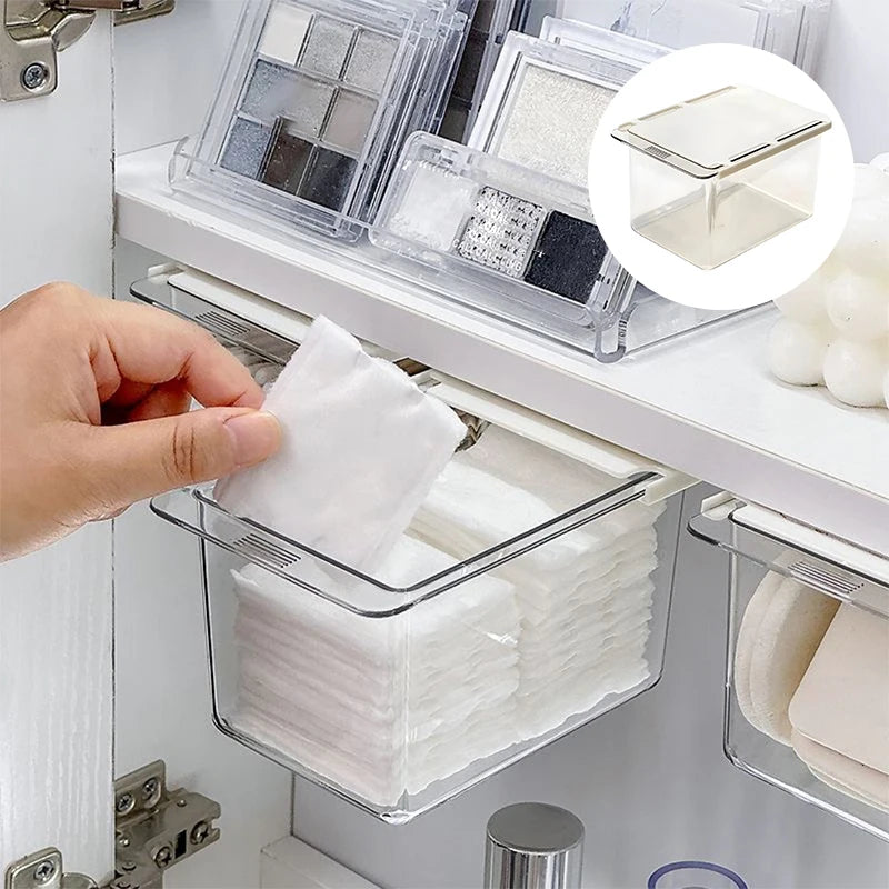 Transparent Pull-Out Drawer Storage Box for Bathroom Cabinet Bathroom Storage Box Axl