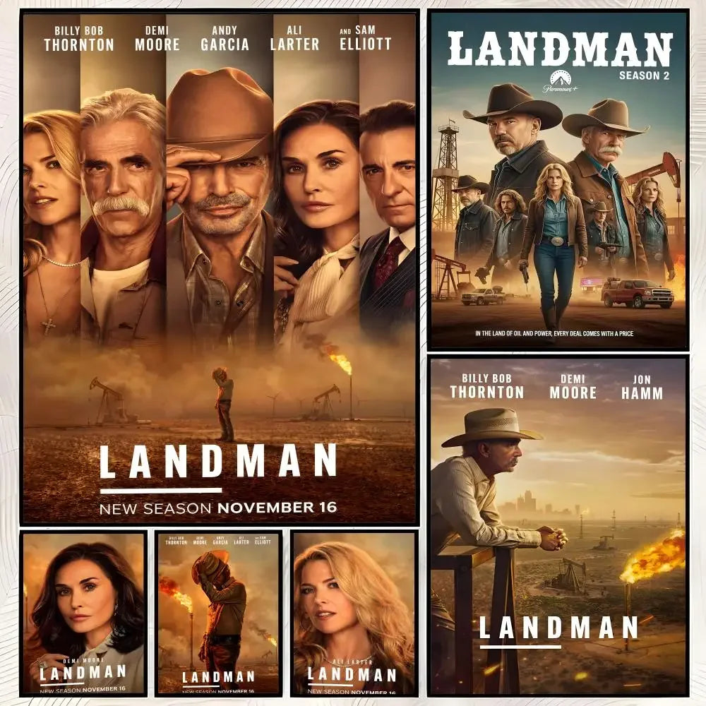 Landman TV Show Self-Stick HD Wall Poster – Waterproof Decor Wall Art Poster Axl