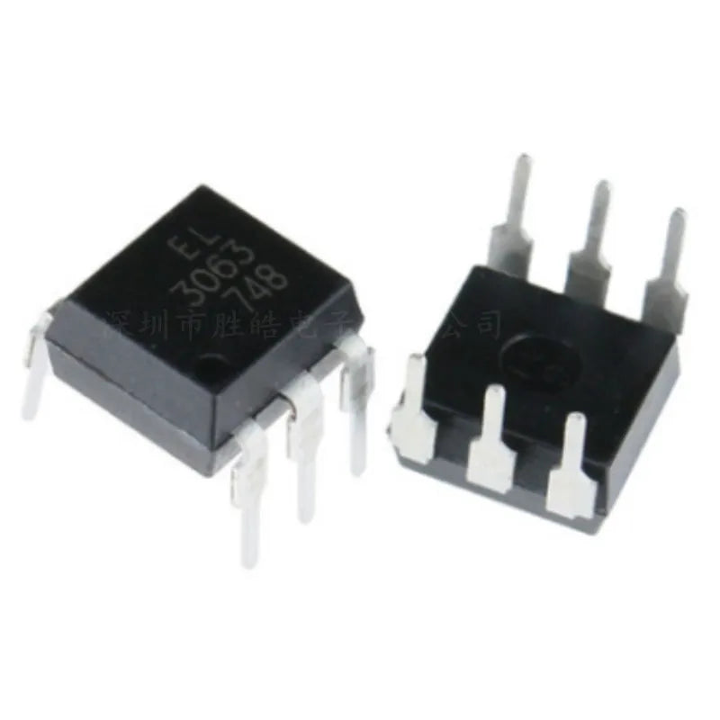 MOC3063 EL3063 DIP-6 Zero-Cross Optoisolator Triac Driver 10pcs Optoisolator IC Axl Default Title