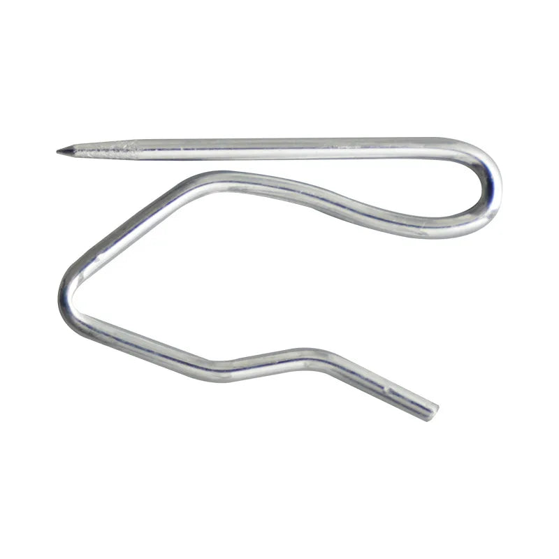 100-Pack S-Type Stainless Steel Curtain Hooks & Window Holdbacks Curtain Hooks Axl