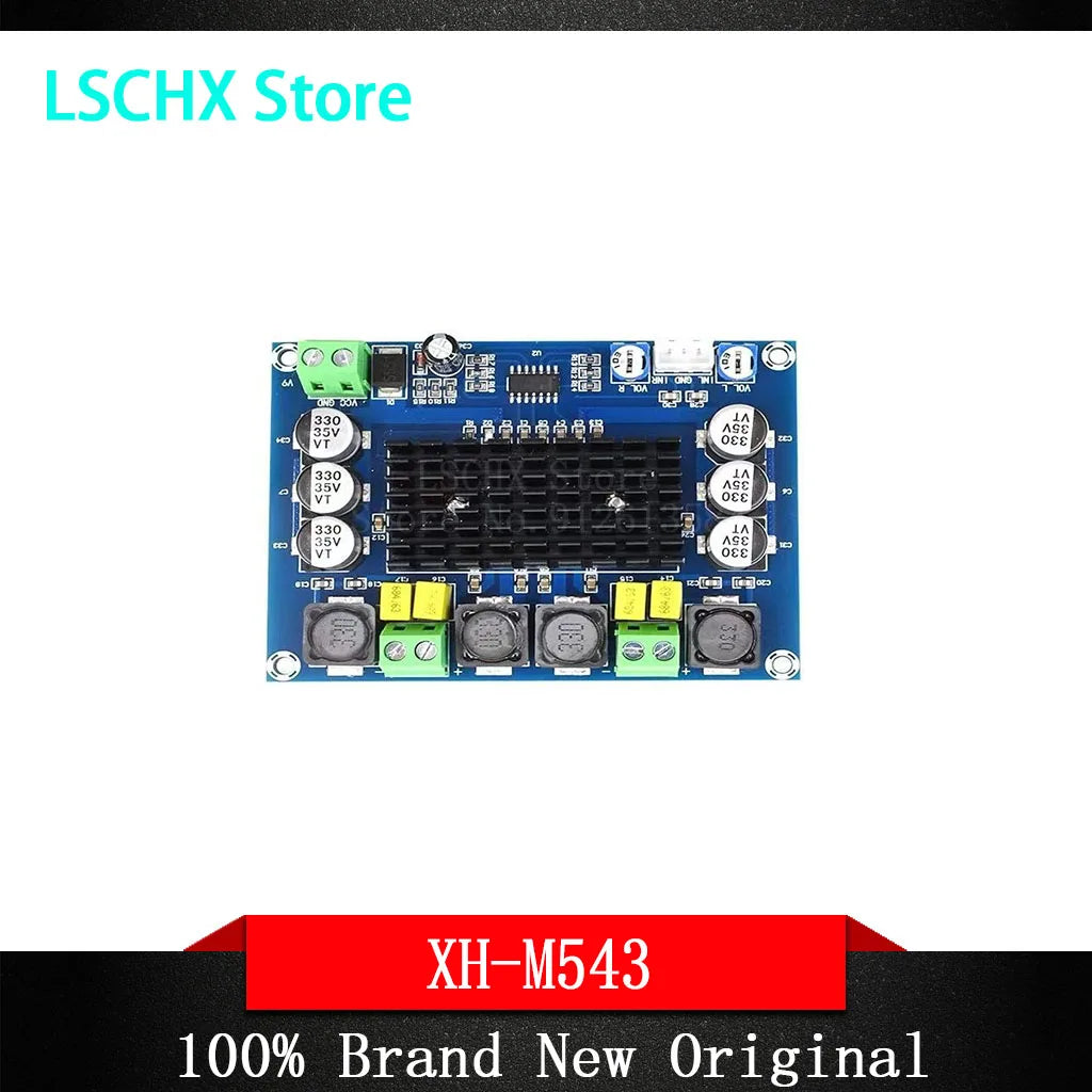 XH-M543 TPA3116D2 2×120W Dual Channel Stereo Amplifier Board Audio Amplifier Board Axl