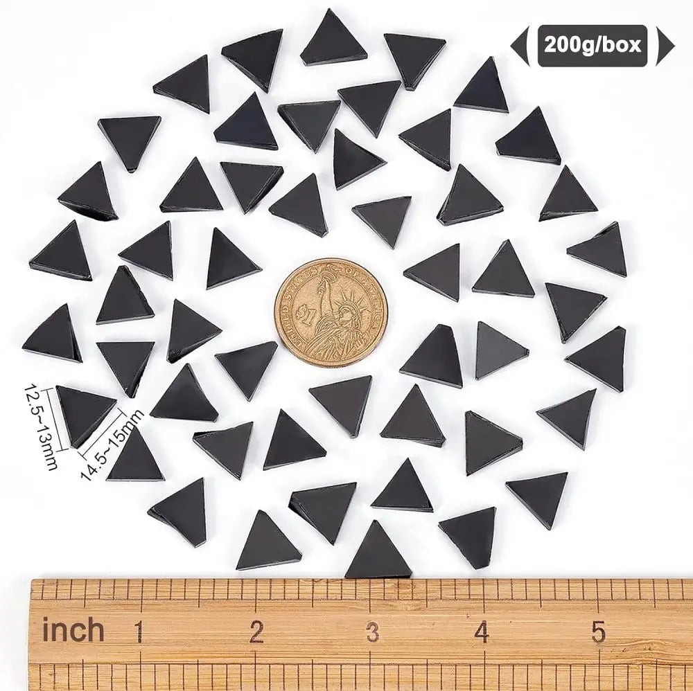 330 PCS Clear Diamond Glass Mosaic Tiles – Crystal Rhombus Craft Glass Mosaic Tiles Axl AECH04-08192