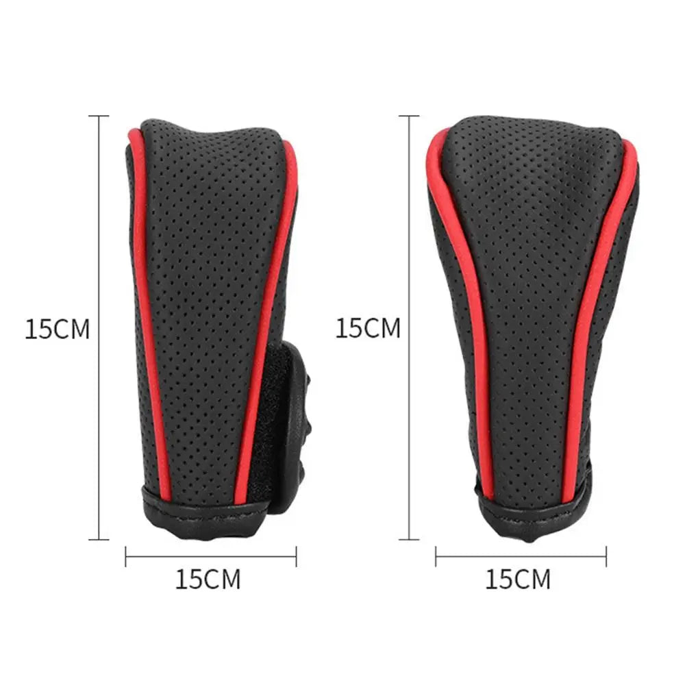 PU Leather Car Shift Knob Cover – Non-Slip, 7 Colors Shift Knob Cover Axl