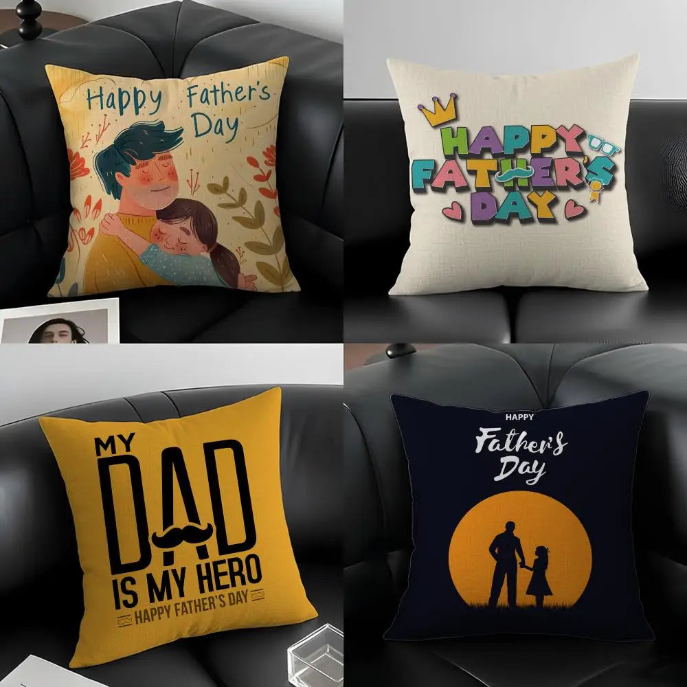Natural Linen Cushion Cover – Printed Pillowcase for Sofa & Bed Linen Cushion Cover Axl