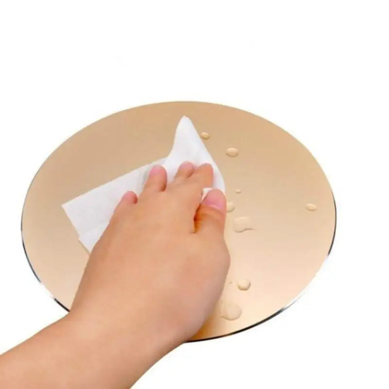 Round Metal Gaming Mouse Pad – Aluminum Alloy Hard Mat 195mm Gaming Mouse Pad Axl