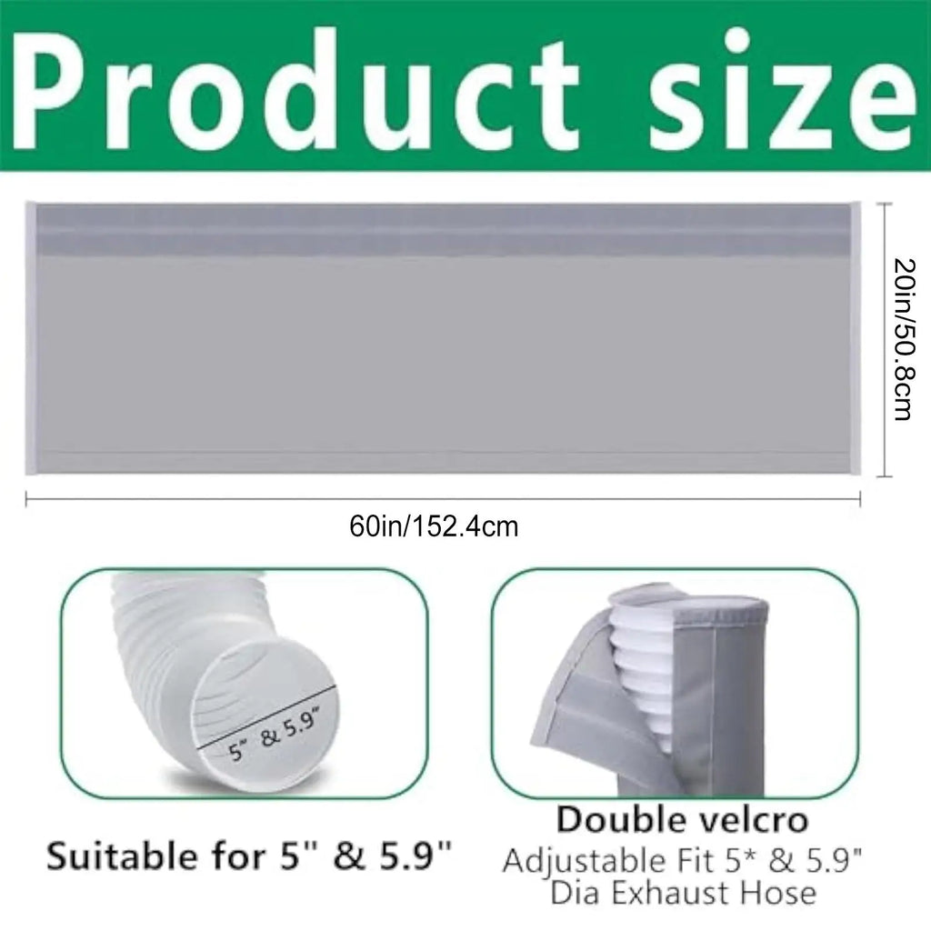 AC Hose Insulation Sleeve – Fits 5" & 5.9" Exhaust Duct AC Hose Cover Axl