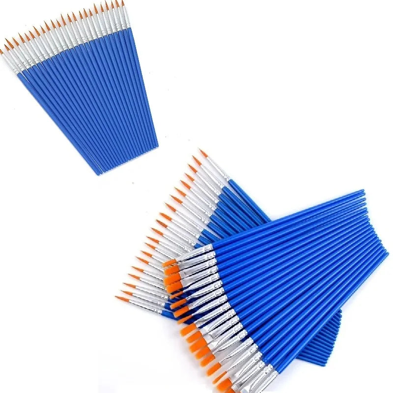 20-Piece Painting Brush Set – Hook Line & Flat Tip Art Brushes Art Brush Set Axl