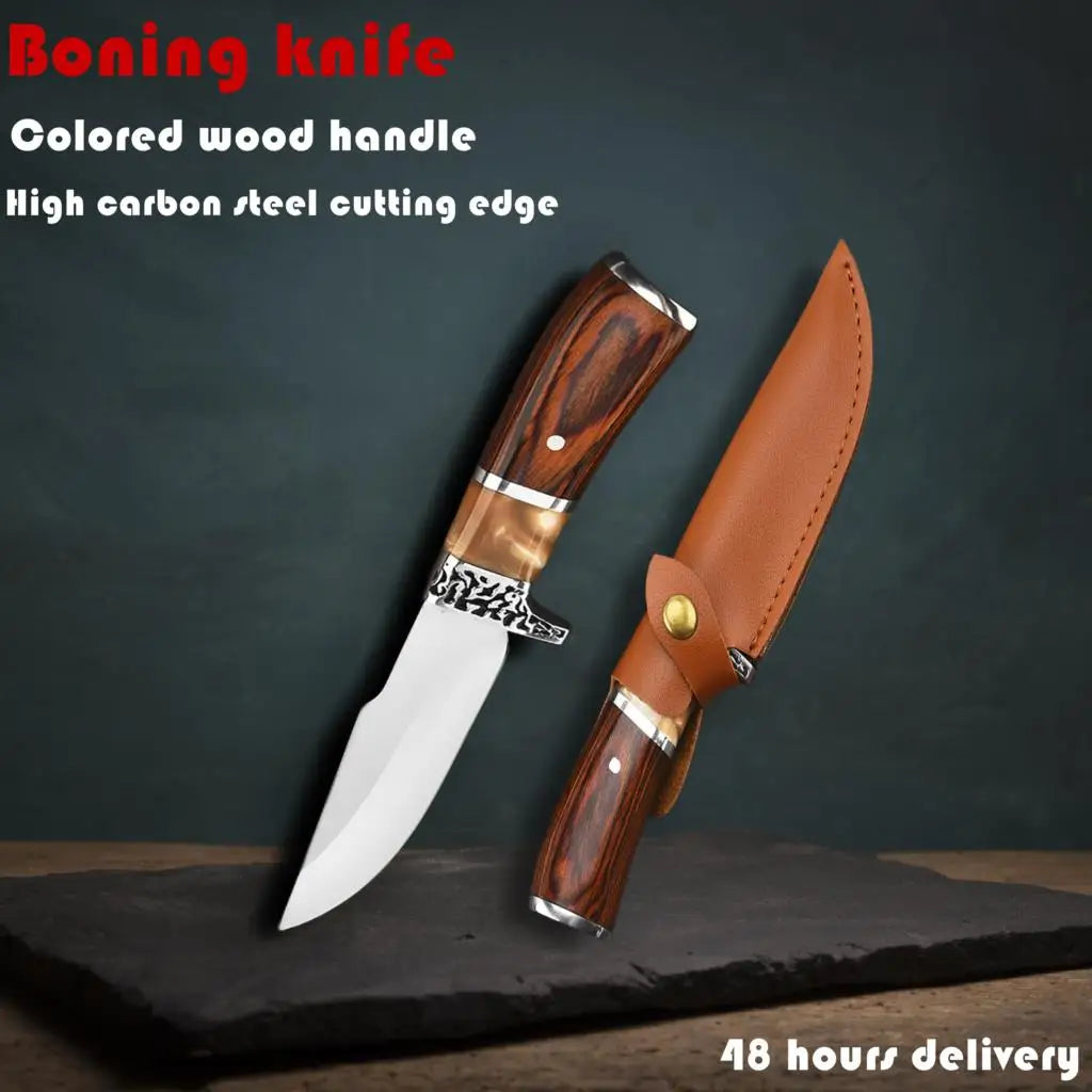 4" Serbian Boning Knife – Stainless Steel Fixed Blade Outdoor Fixed Blade Knife Axl