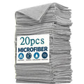 Microfiber Cleaning Rags – Absorbent Lint-Free Cloths Bulk Pack Microfiber Cleaning Rags Axl Grey 20pcs