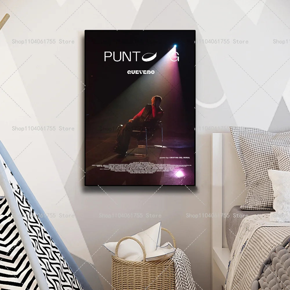 Quevedo Music Poster – Self-Adhesive Waterproof Wall Art Sticker Wall Art Poster Axl