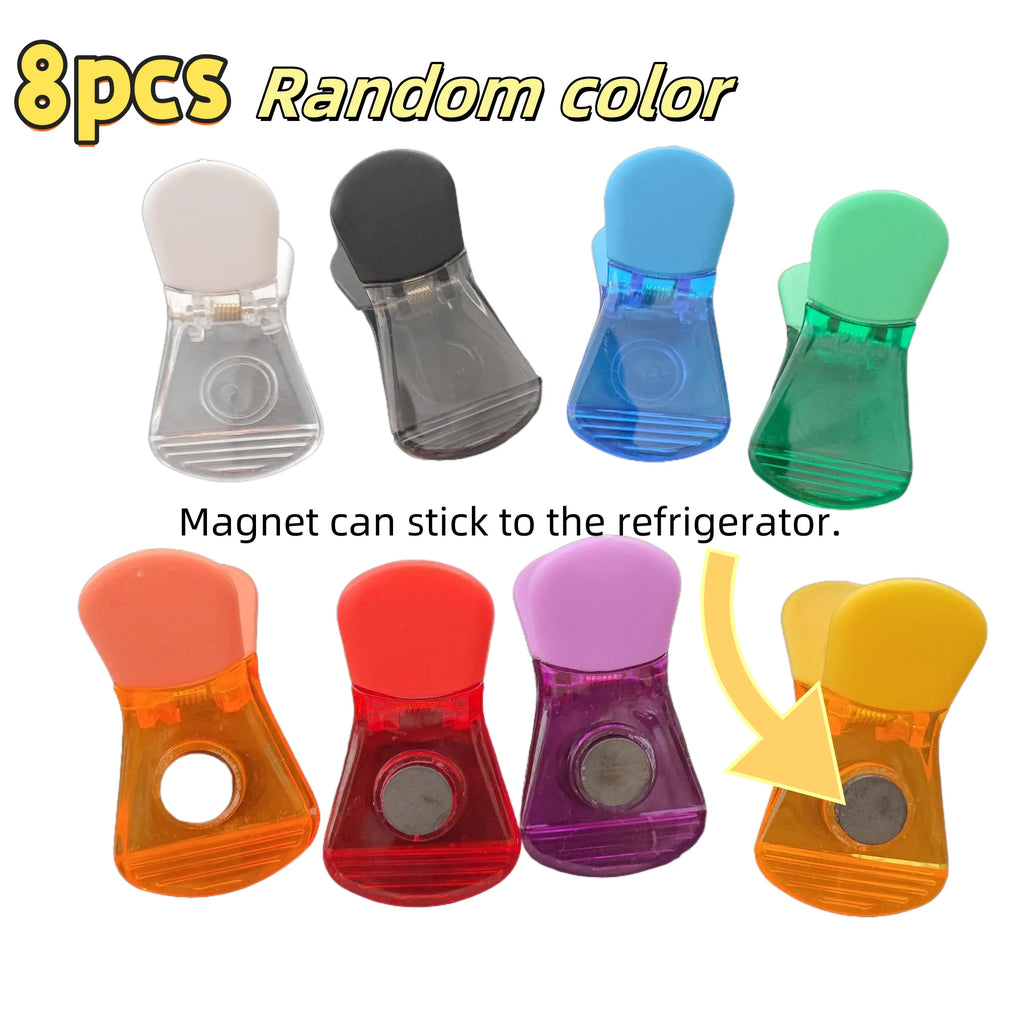 8 Magnetic Food Storage Clips – Airtight Bag Sealer for Kitchen Food Storage Clips Axl 8PCS