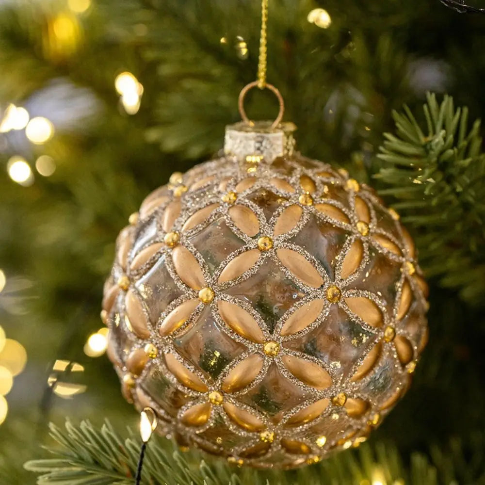 Glass Christmas Ball Ornament 8cm | 6 Colors Xmas Tree Decor Christmas Ornament Axl