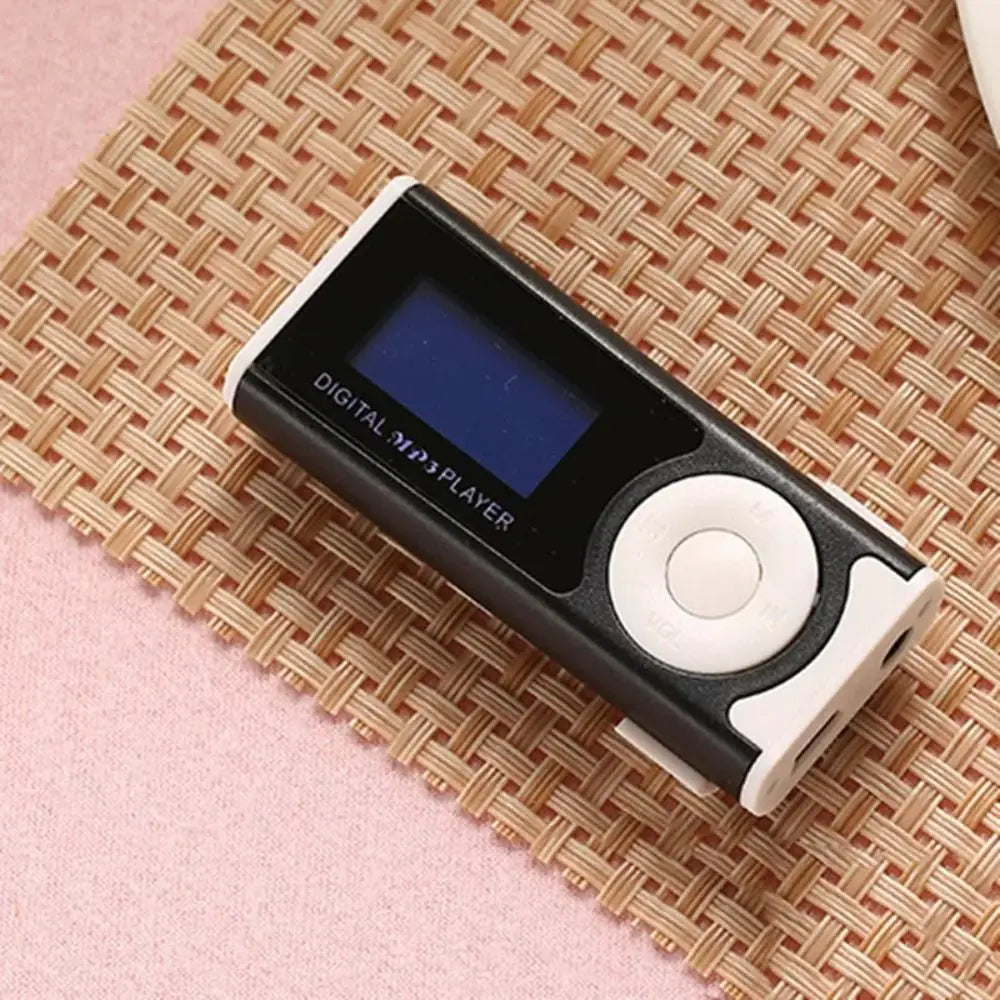 Portable Mini MP3 Player LCD Screen Metal Clip TF Card Slot Portable MP3 Player Axl
