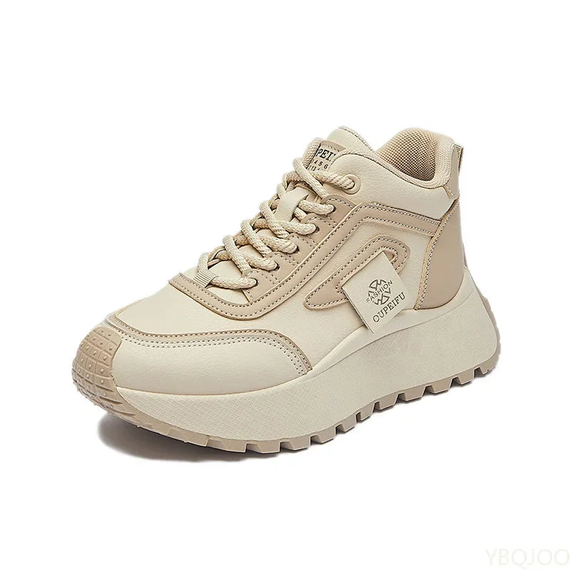 Women's Wedge Sneakers – Height Boost Lace-Up Casual Shoes Wedge Sneakers Axl