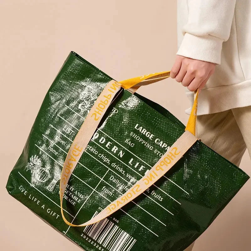 Large Waterproof PP Woven Reusable Shopping Bag – 52×33cm Reusable Shopping Bag Axl