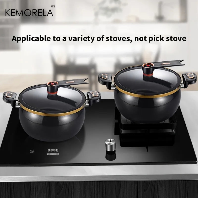 KEMORELA 7L Non-Stick Soup Pot 26cm – Induction & Gas Stove Soup & Stock Pot Axl