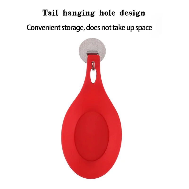Silicone Spoon Rest & Spatula Holder – Heat Resistant Kitchen Tray Silicone Spoon Rest Axl