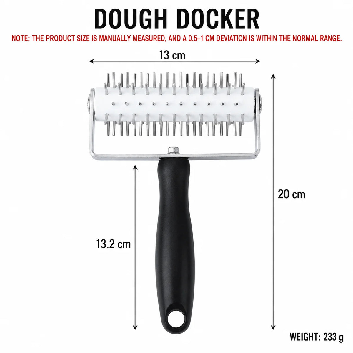 Uwhise Pastry Lattice Roller Cutter & Pizza Dough Docker – Steel Pastry Baking Tool Axl Dough Docker