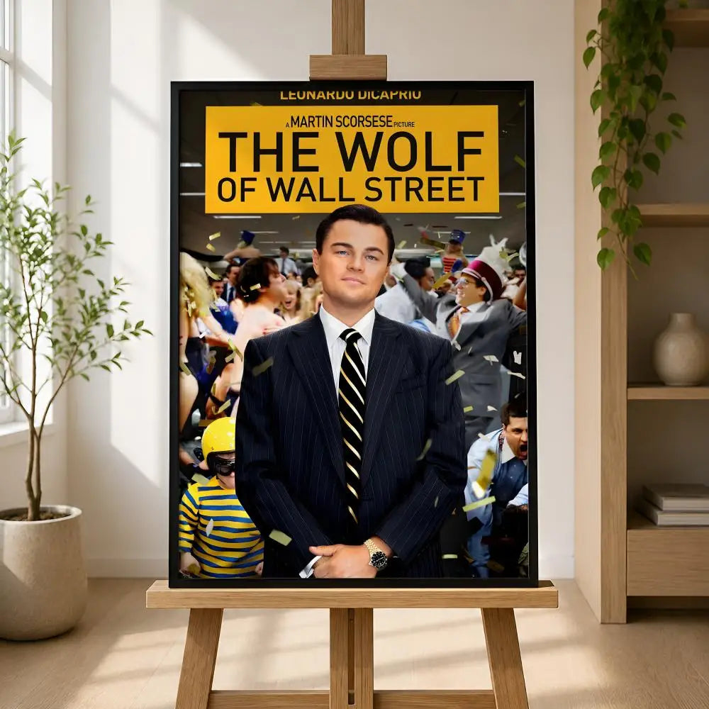 Wolf of Wall Street Movie Poster – Peel & Stick PVC Wall Art Movie Wall Poster Axl
