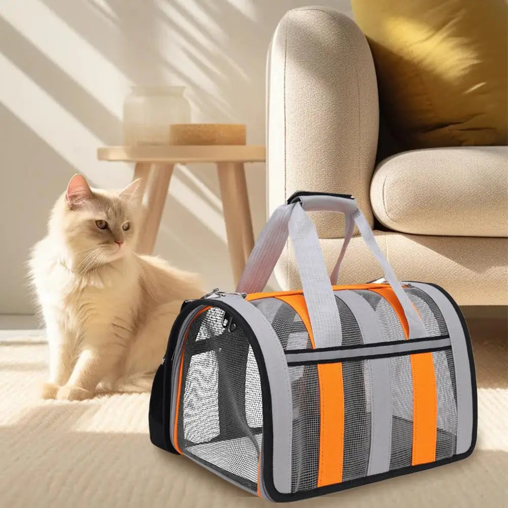 Airline Approved Pet Carrier Bag for Cats & Dogs 34x24cm Pet Travel Carrier Axl