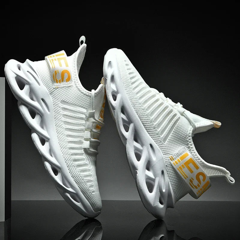 AZGB Women's Platform Sneakers – Breathable Lace-Up Shoes Women's Sneakers Axl White 39